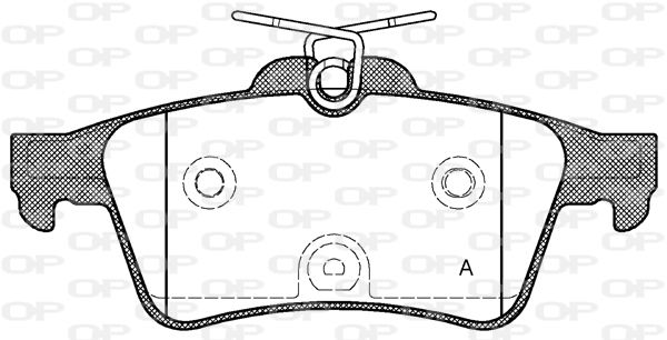 OPEN PARTS Bremžu uzliku kompl., Disku bremzes BPA0842.40